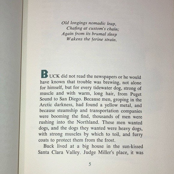 Book: Red Leather Bound 'The Call of the Wild' by Jack London Book - Picture 12 of 16